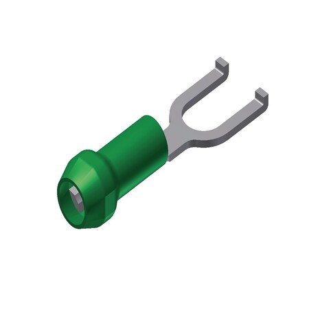Burndy Cu Terminal, Flngd Frk/Funnel, AN14-12, 600V, #6-8Stud, 1.16"L, 0.31"W YAE12Z3